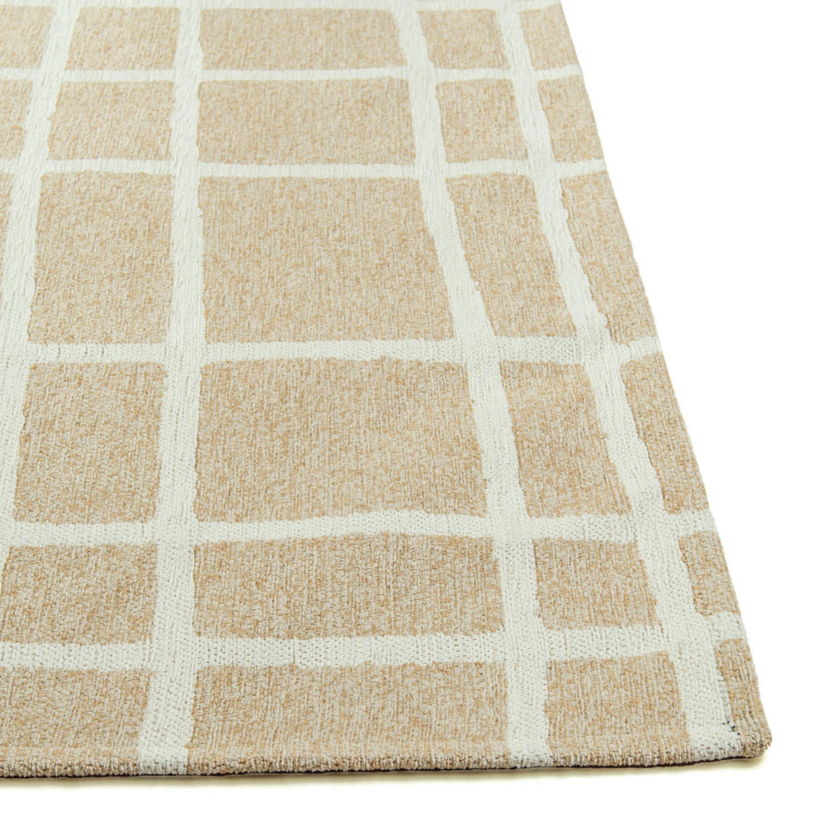 TEPPICH Caro Powder Snow 140/200 cm - Beige, Textil (140/200cm) - Lola&Moi