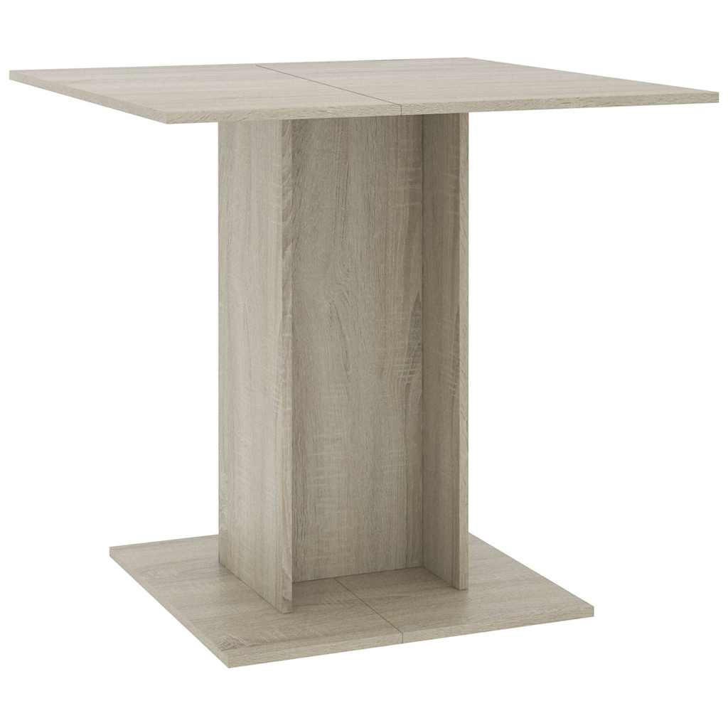 vidaXL Esstisch Sonoma Eiche 80x75x80 cm