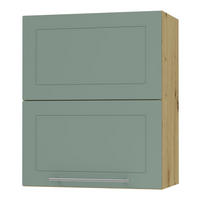 KÜCHENHÄNGESCHRANK Kvantum W8B/60 Mint Matt / Eiche Artisan Matt 60 / 32,5 / 72cm - Eiche Artisan/Mintgrün, Holz/Holzwerkstoff (60/72/32.5cm) - Feldmann-Wohnen