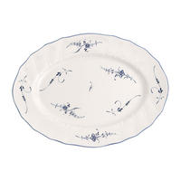 PLATTE Vieux Luxembourg weiß-blau 35 x 27 cm - Blau/Weiß, Keramik (26.5/3.5/35cm) - Villeroy & Boch