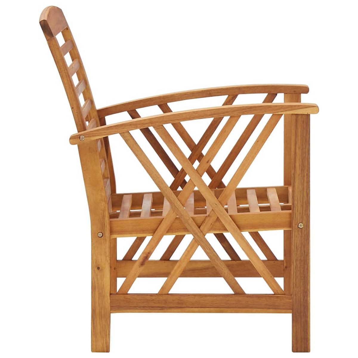 GARTENSTÜHLE 2er Set Massivholz Akazie - Braun, Holz (59/83/67cm) - vidaXL