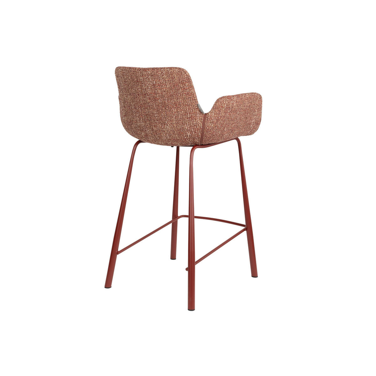 BARHOCKER Brit Rückenlehne 67,5 cm Rot - 2 er Set - Rot, Kunststoff (57/91.5/54cm) - Zuiver