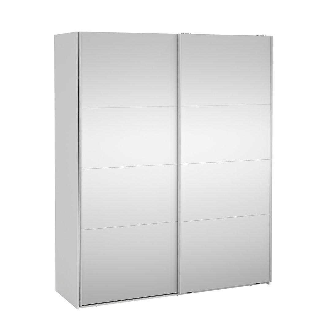 SCHIEBETÜRENSCHRANK, Catania, Weiß, Holzwerkstoff, 179 x 67 x 221 cm - Weiß, Holzwerkstoff (179/221/67cm) - ebuy24