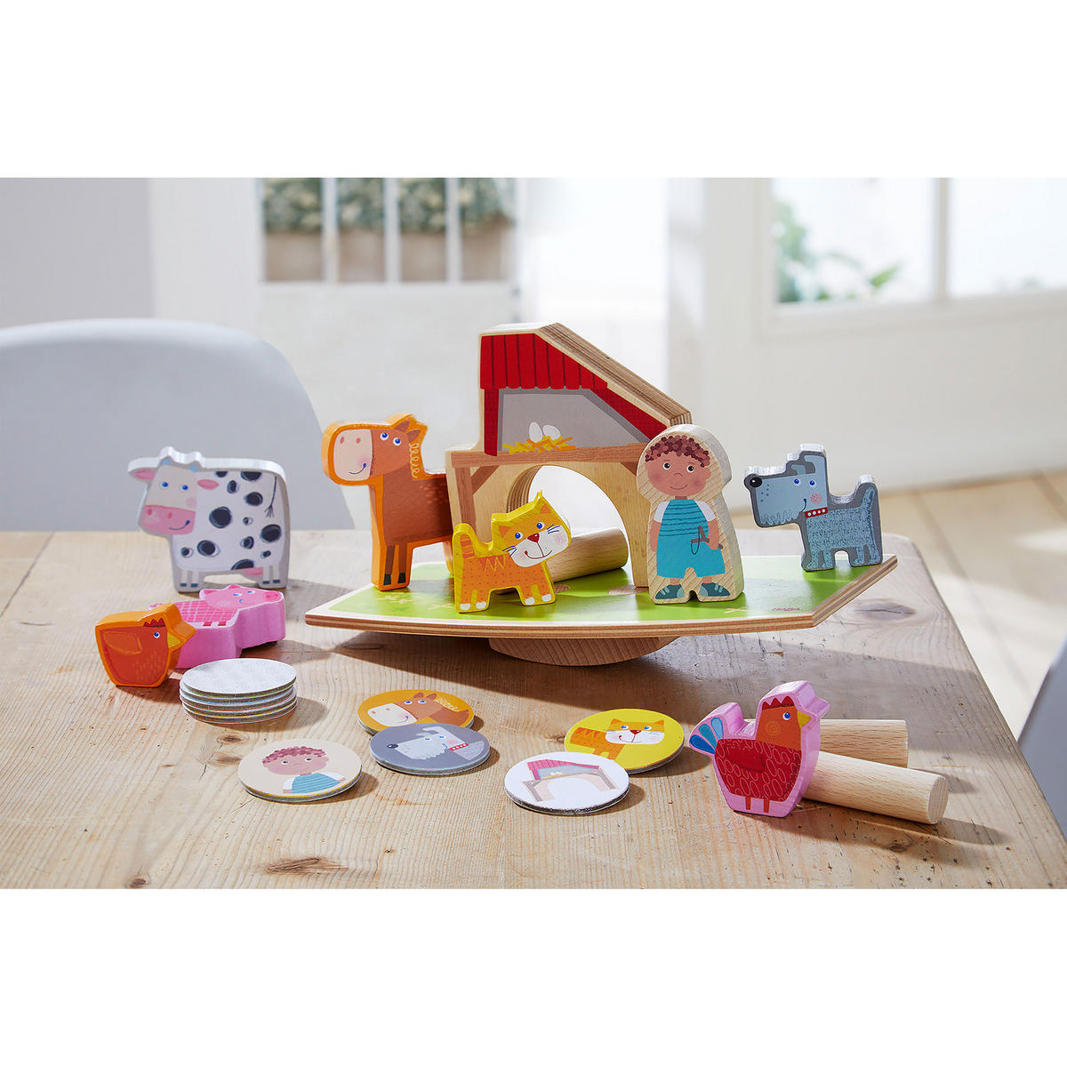 STAPELSPIEL Tierischer Balanceakt - Multicolor, Kunststoff (23.8/28.8cm) - Haba