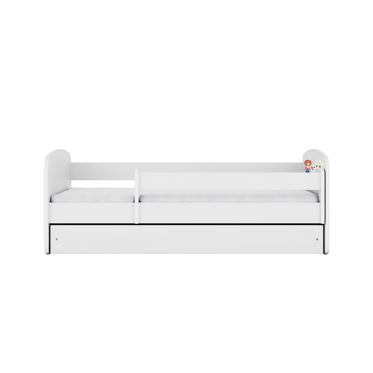KINDERBETT Eisberg mit Schublade und Matratze 160/80 - Weiß, Holzwerkstoff (80/160cm) - RAUMHIRSCH FURNITURE