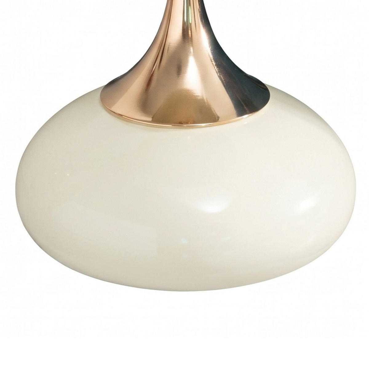 BEISTELLTISCH Ø 38 cm luxuriöses design - Weiß, Metall (38/38/54cm) - Urban Meuble