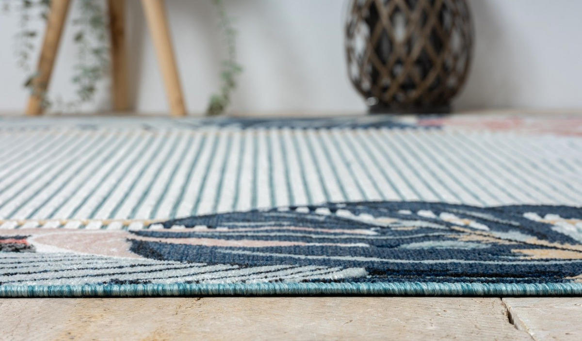 OUTDOORTEPPICH Kairos Türkis,Altrosa,Dunkelblau 140/200 cm - Türkis, Textil (140/200cm) - My-Rug