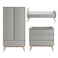 SOBA ZA BEBE 3-dijelniSwing Sivo i drvo - siva, drvni materijal (144/89/76cm) - Petits-meubles