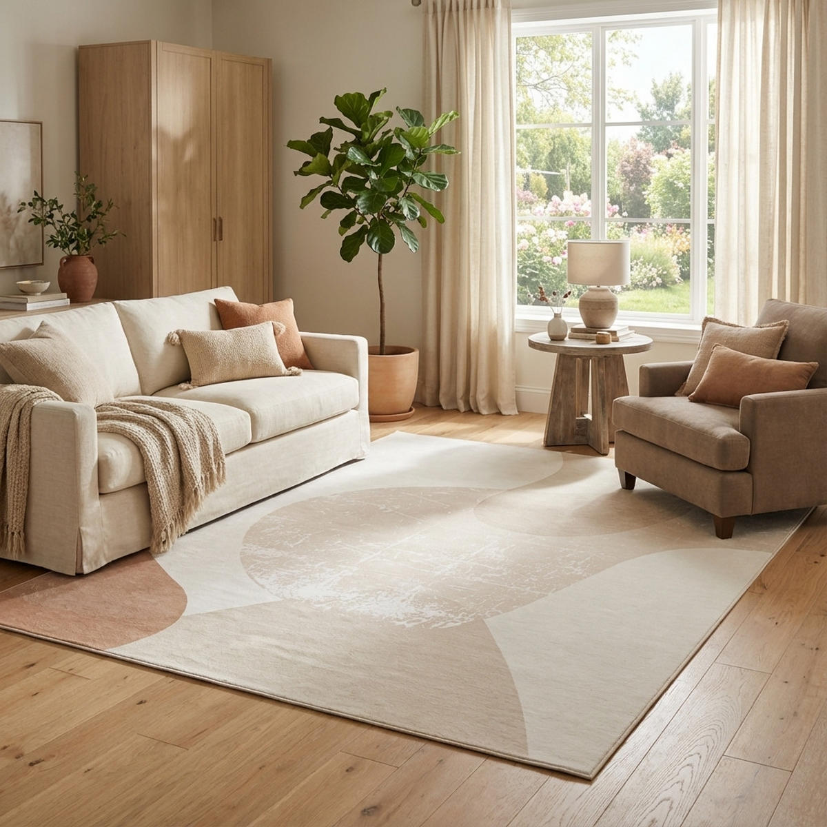TEPPICH WISP Creme 250/350 cm - Creme, Textil (250/350cm) - Tapiso