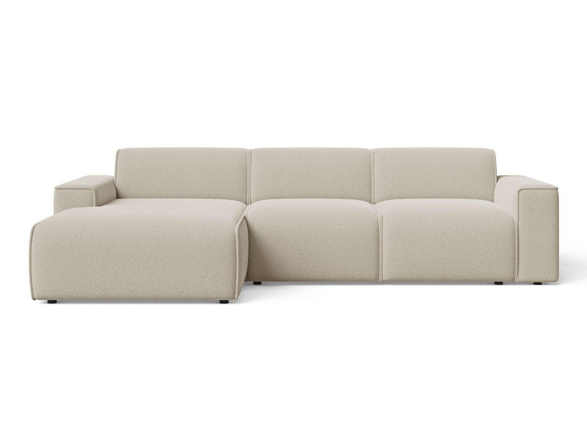ECKSOFA Lavia Beige Links - Beige/Schwarz, Holz/Kunststoff (310/165cm) - Graingold