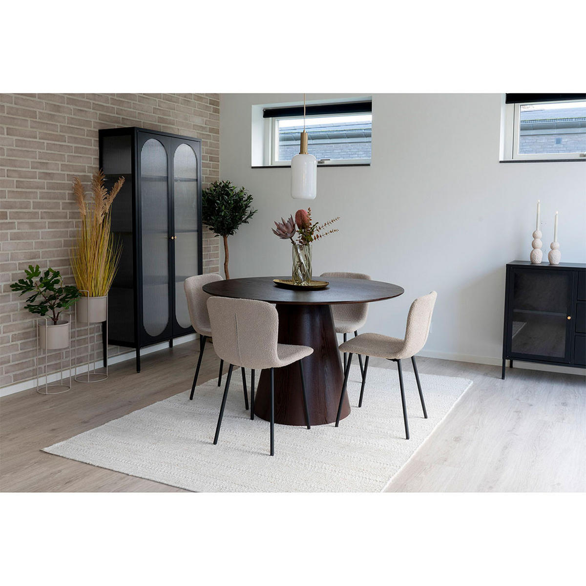 ESSTISCH, Bolton, Nussbaum, MDF, 120 x 120 x 75 cm - Nussbaumfarben, Holzwerkstoff (120/120/75cm) - ebuy24