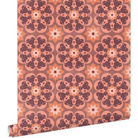 TAPETE Fliesenmuster 50 x 900 cm - Terracotta, Papier (50/900cm) - ESTAhome