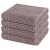 HANDTUCH Carre 4er-Set - Grau, Textil (50/100cm) - Ross
