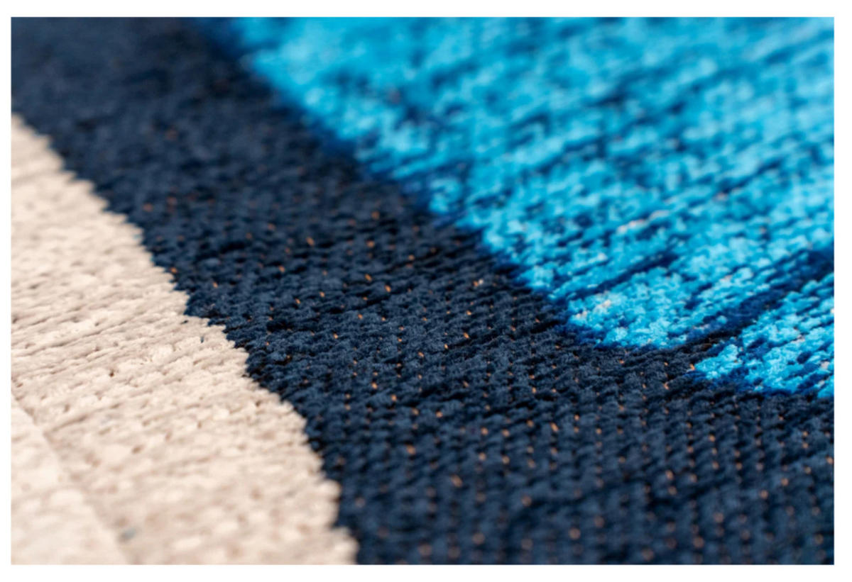 TEPPICH modern Flachgewebe BROOM Blau 240 x 340 cm - Blau, Textil (240/340cm) - Novatrend