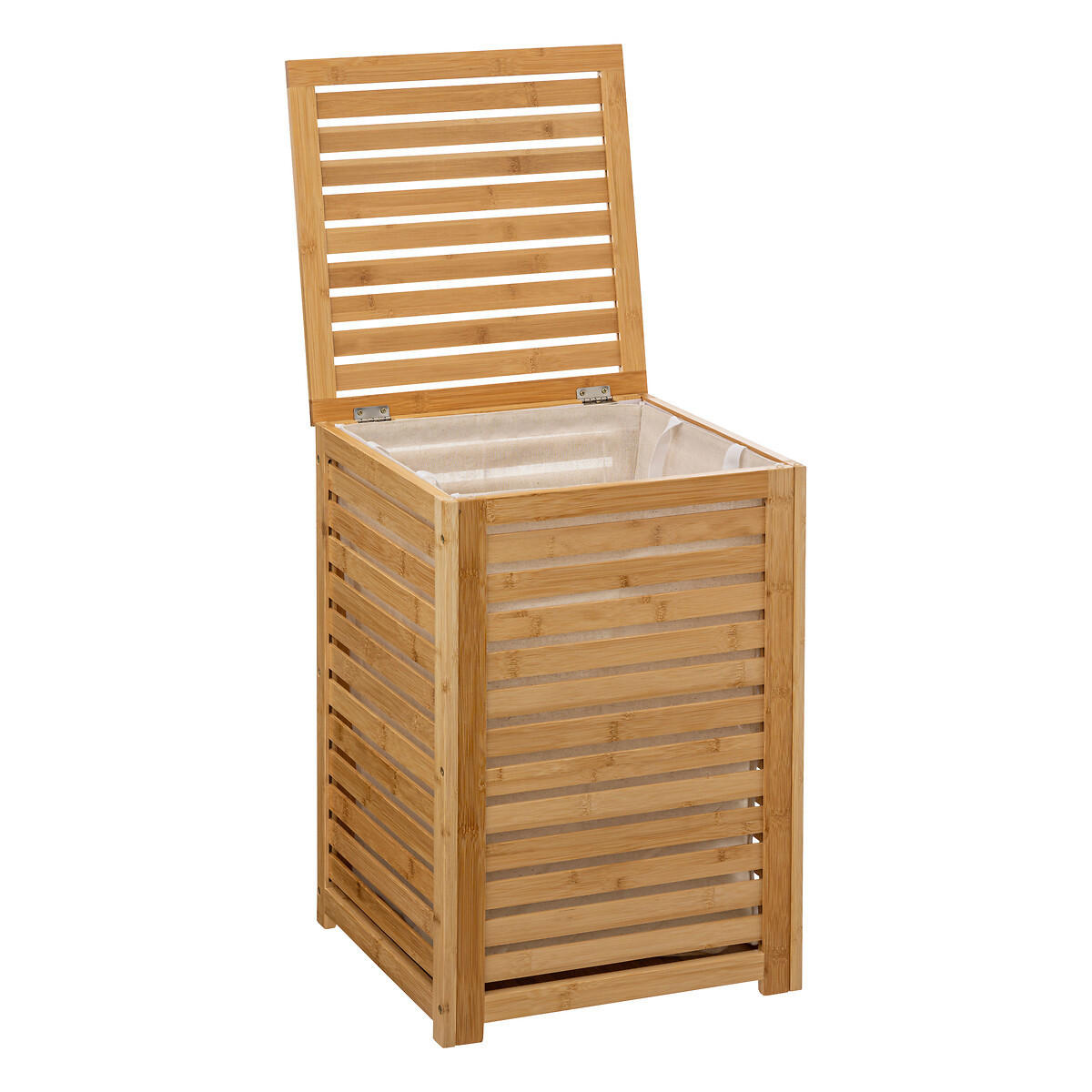 BADEZIMMER-WÄSCHEKORB 40/40/58 cm - Braun, Naturmaterialien (40/40/58cm) - 5five Simply Smart