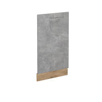 GESCHIRRSPÜLBLENDE R-Line Beton 45 cm ohne Arbeitsplatte - Honigeiche/Grau, Holzwerkstoff (45/81.8/1.6cm) - Vicco