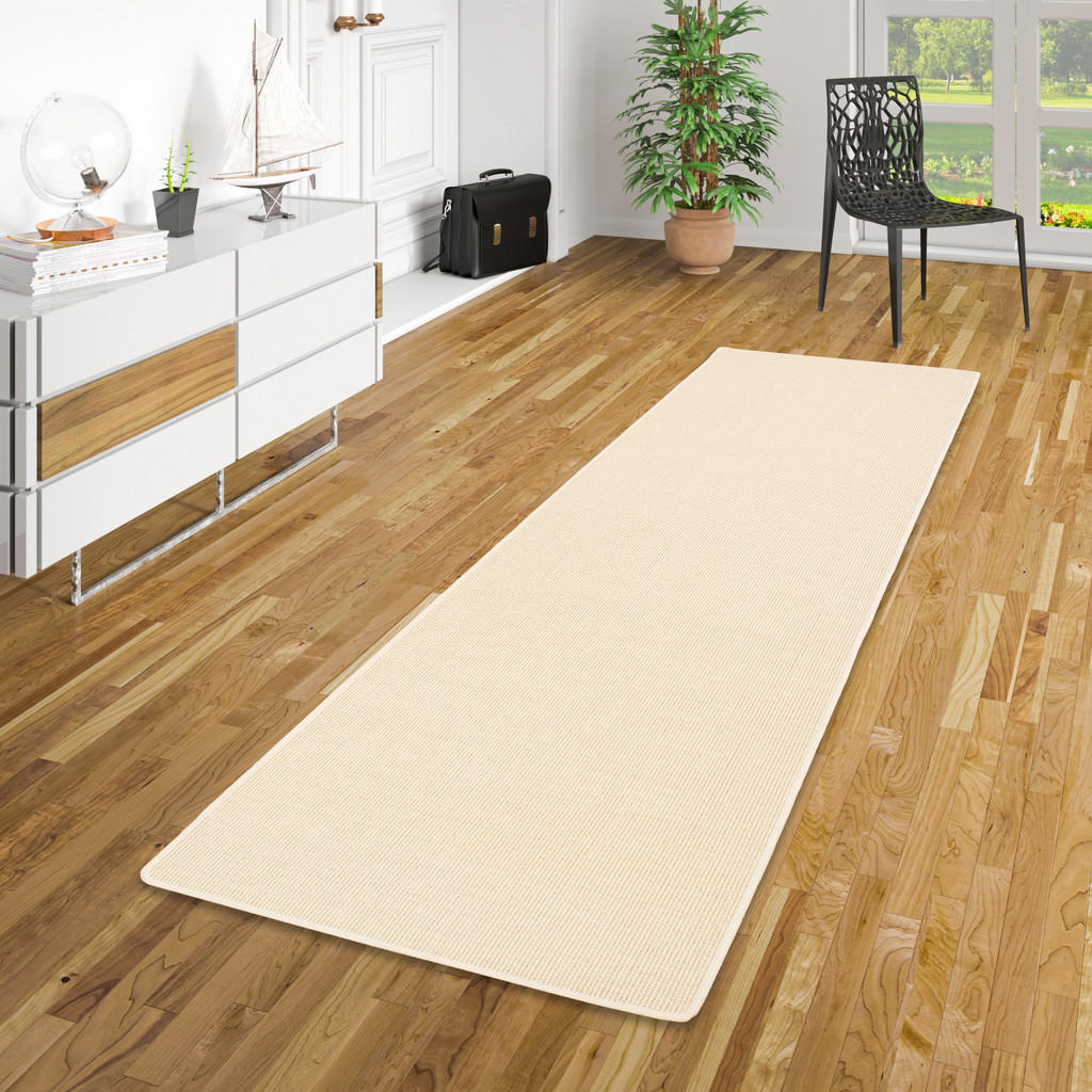 Thumbnail - Snapstyle Sisal, Creme, Textil, 80x320 cm, Teppiche & Böden, Teppiche, Teppichläufer