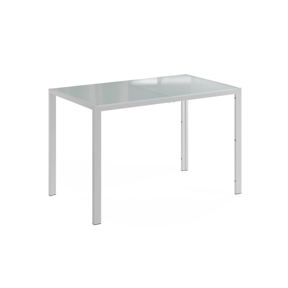 JÍDELNÍ STŮL Grand, Bílá/Bílá, 120 x 70 cm - bílá, sklo (70/120/74.5cm) - Vicco
