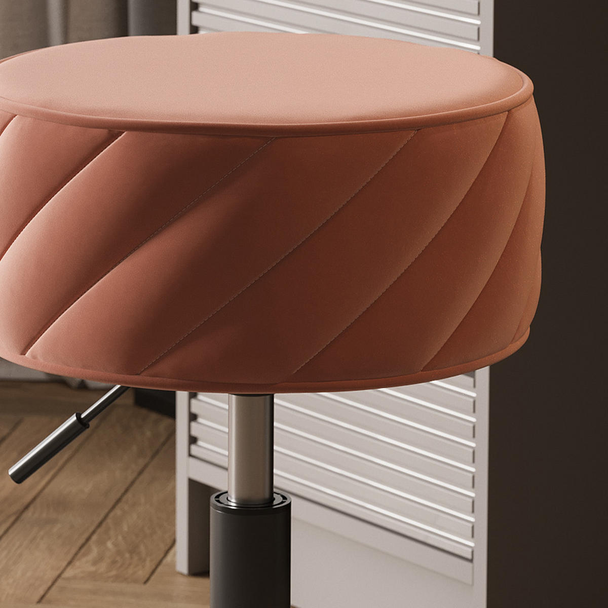 HOCKER Cherio Rosa 35 x 50.5 cm - Pink, Textil (35/50.5/38.5cm) - Vicco