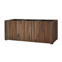 PFLANZKASTEN 33x93x31 cm, Braun, Akazienholz - Braun, Holz (93/31/33cm) - dasmöbelwerk