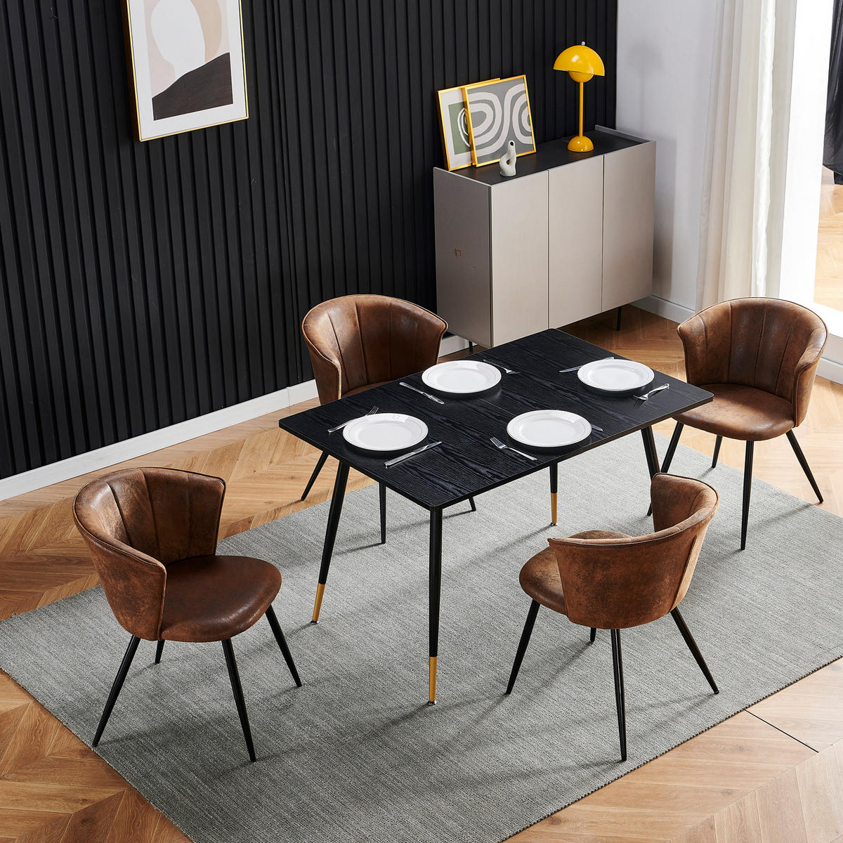 ESSZIMMERSTUHL in Vintage Brown - Braun, Textil (44/83/51cm) - Meubles Cosy