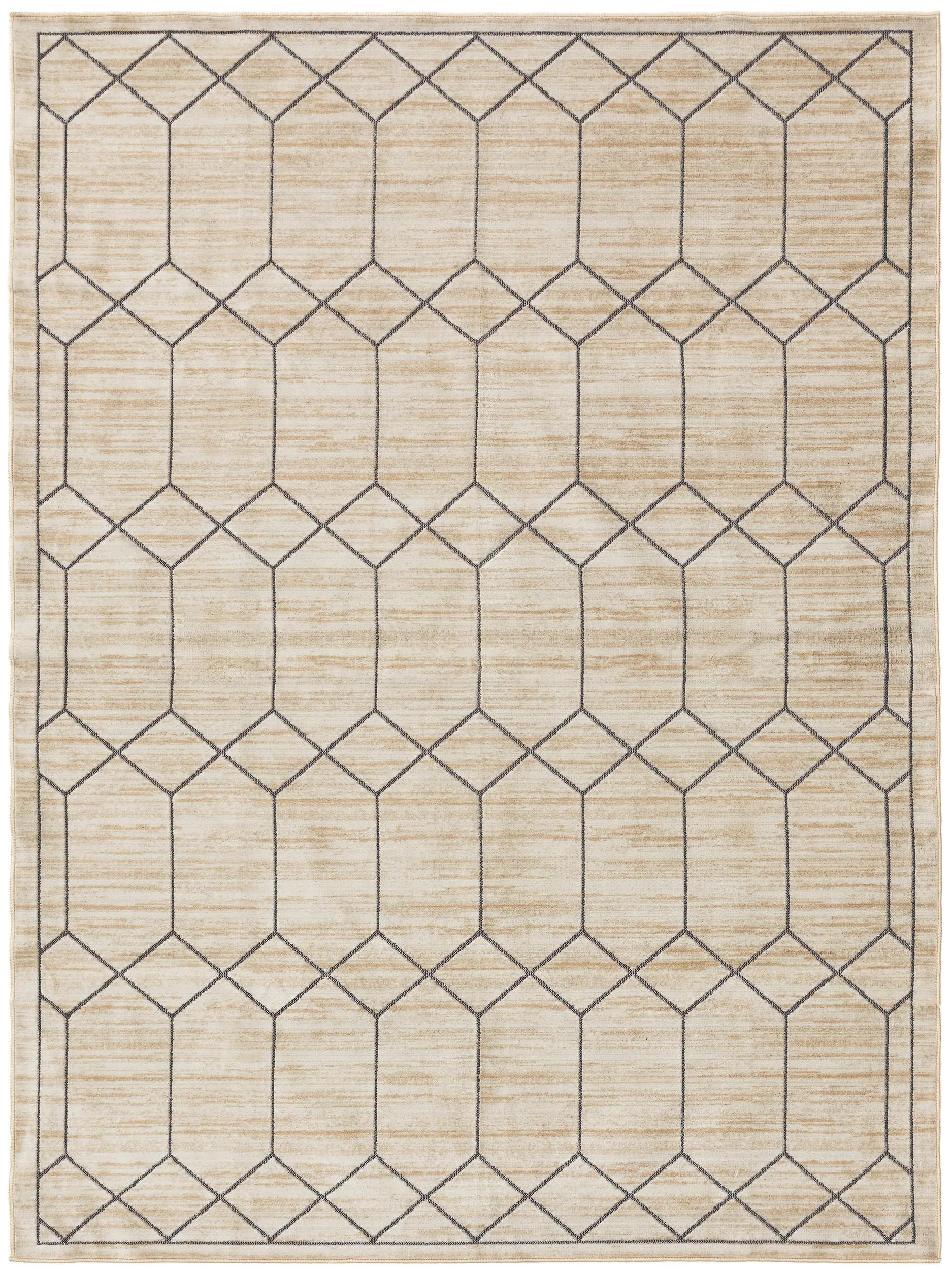 benuta Teppich Creme 66x110 cm
