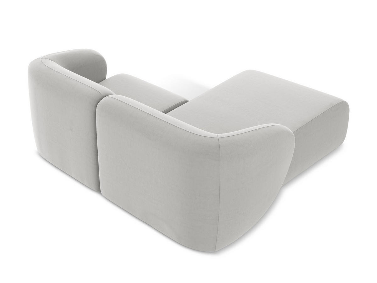 ECKSOFA Bouclé Stoff Braun - Schwarz/Mokka, Holzwerkstoff/Kunststoff (251/251cm) - Makamii