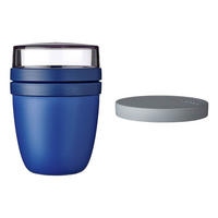 LUNCHPOT SWITCH Ellipse Vivid Blue 500 ml (+ 200 ml) - Blau, Kunststoff (10.7/15.1/10.7cm) - Mepal