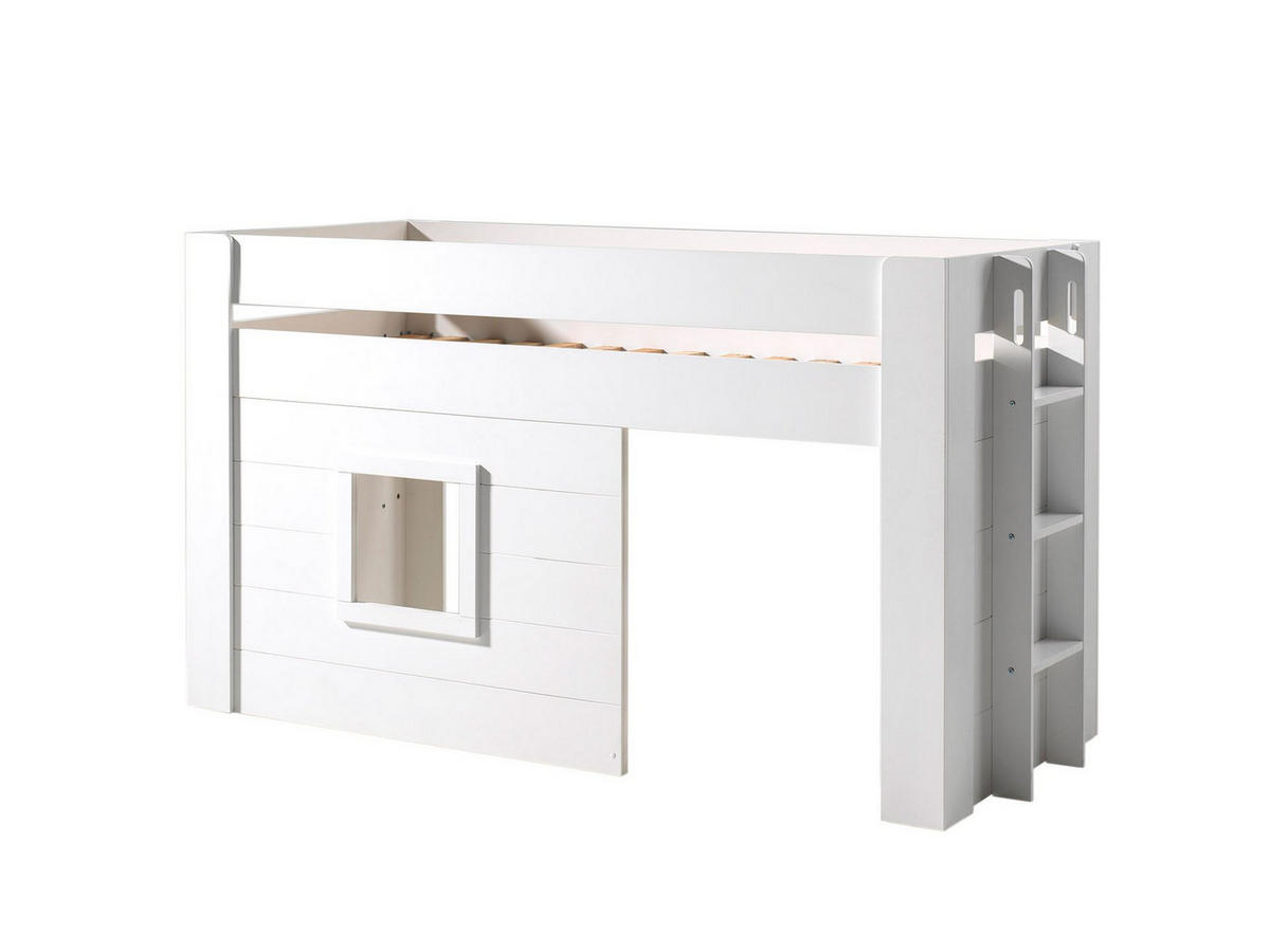 HOCHBETT Karola 215x120x96 aus MDF in Weiß - Weiß, Holzwerkstoff (90/200cm) - 58aufmkessel