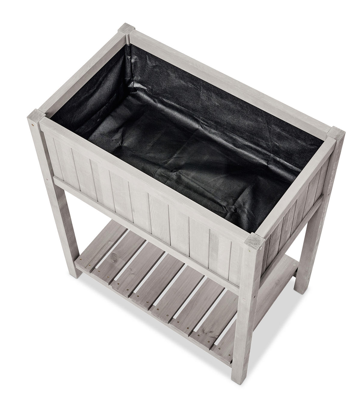 HOCHBEET GESEKE mit Ablage 75*45*85 cm - Grau, Holz (75/85/45cm)