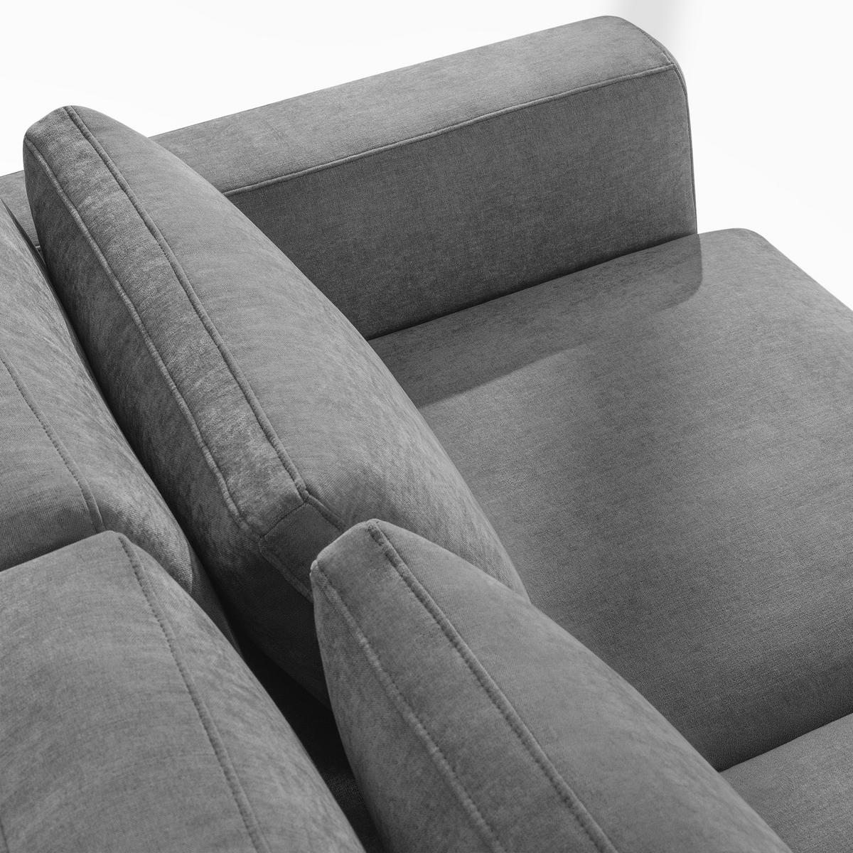 ECKSOFA links VERUS - Dunkelgrau, Holz/Holzwerkstoff (297/248cm) - KONSIMO®