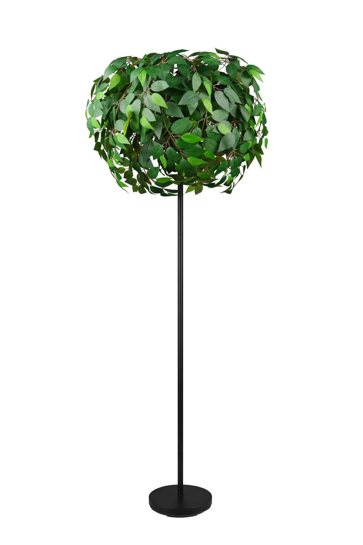 STEHLAMPE LEAVY - Schwarz - 70/70/180 cm - Schwarz, Metall (70/70/180cm) - Trio Leuchten