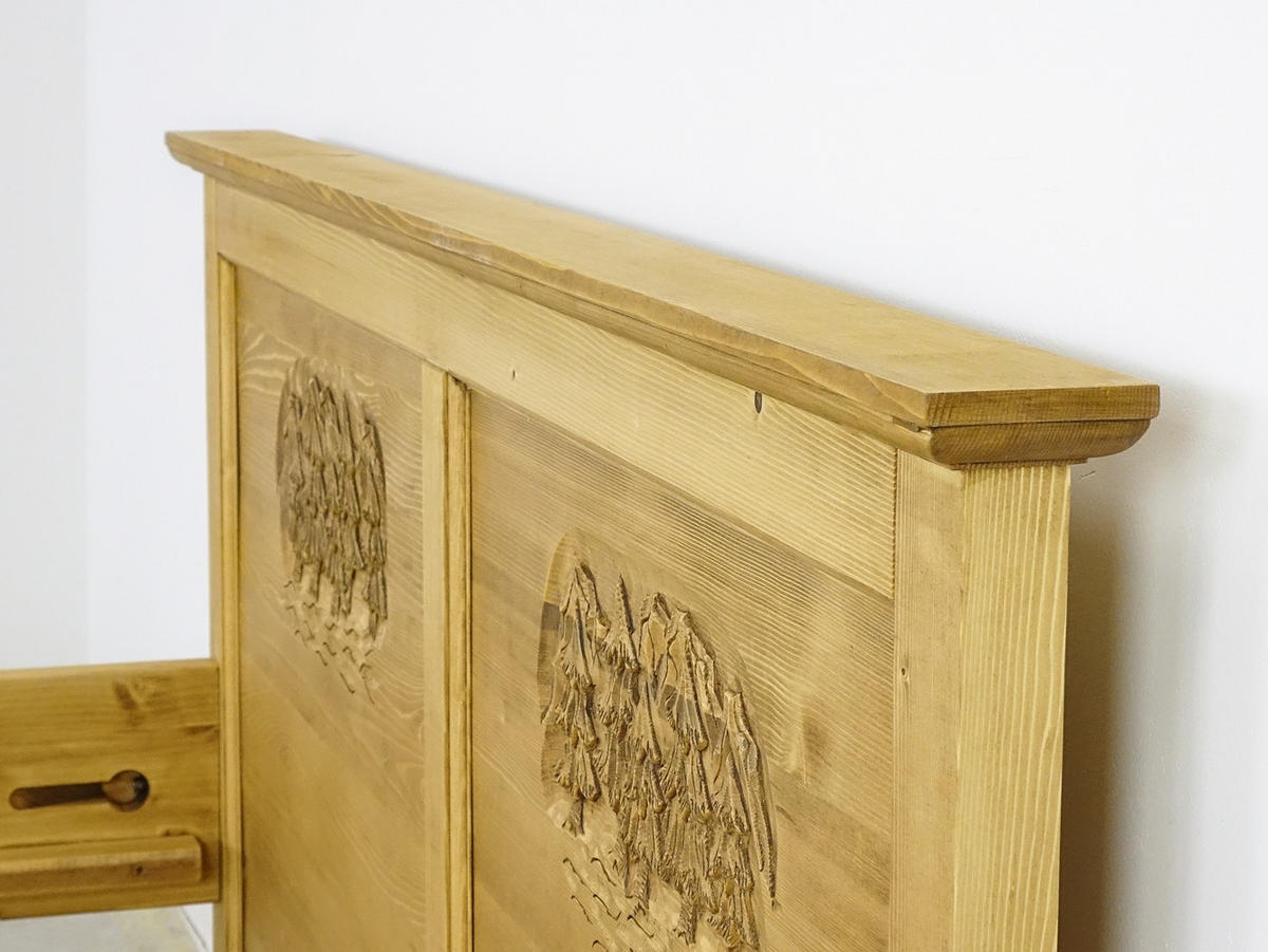 BETT aus Massivholz JAGNA - Honig, Holz (160/200cm) - Seart