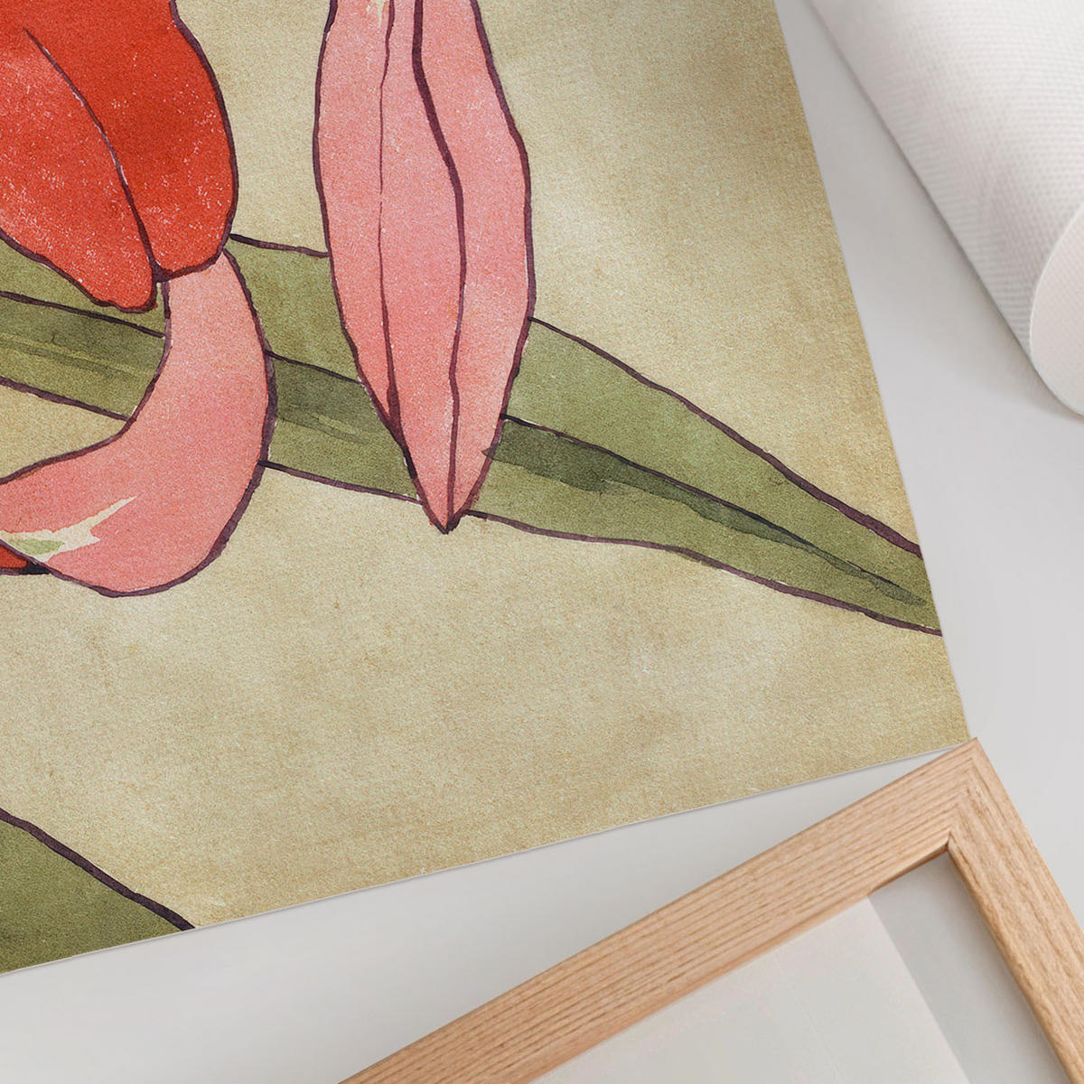 POSTER - 59x42 cm (A2) - Hannah Borger Overbeck - Amaryllis - Grün, Textil (59.4/42/0.1cm) - TULUP