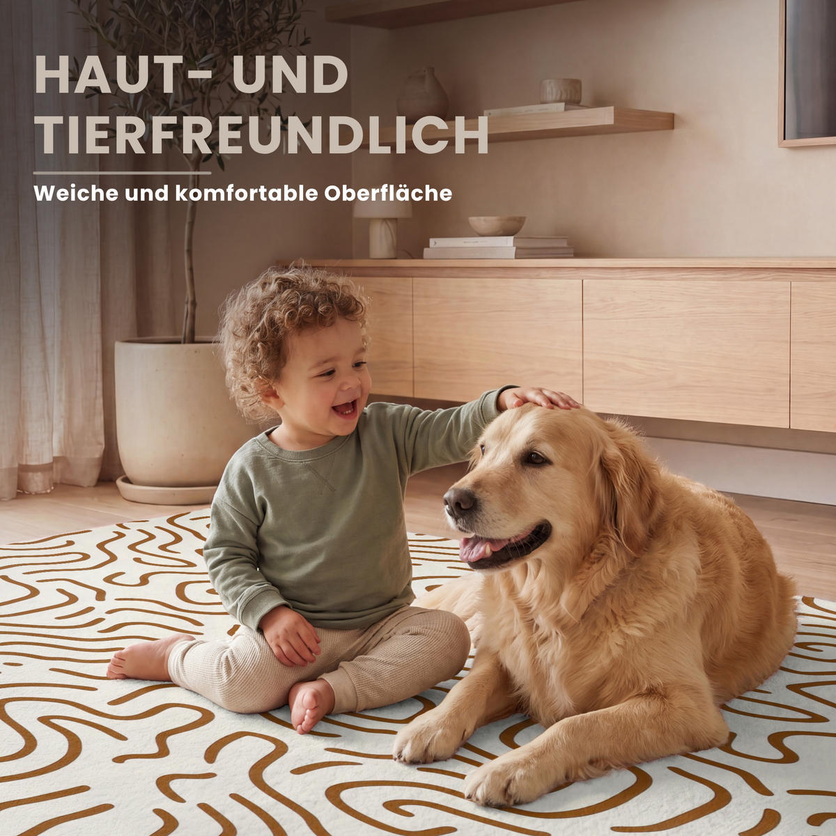 KOBERCE - Minimalistický - Vzor - Terakota - 140x200 cm - hnedá, textil/plast (140/0.4cm) - OnlyWow