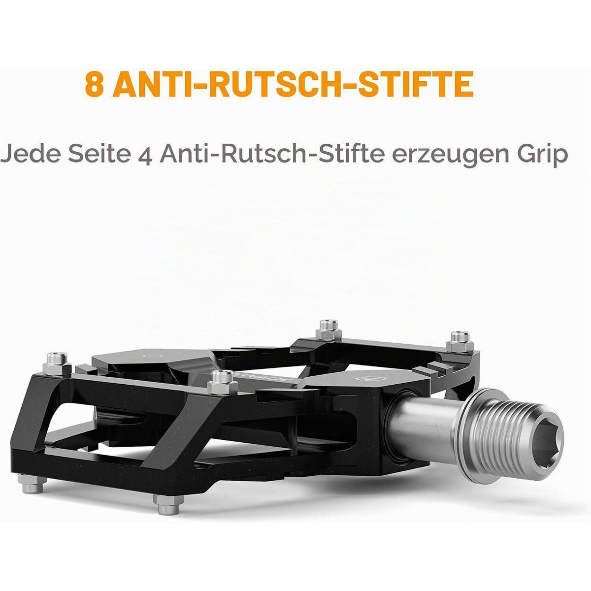FAHRRADPEDALE Set Schwarz - Schwarz, Metall (8/1.5/9.8cm)