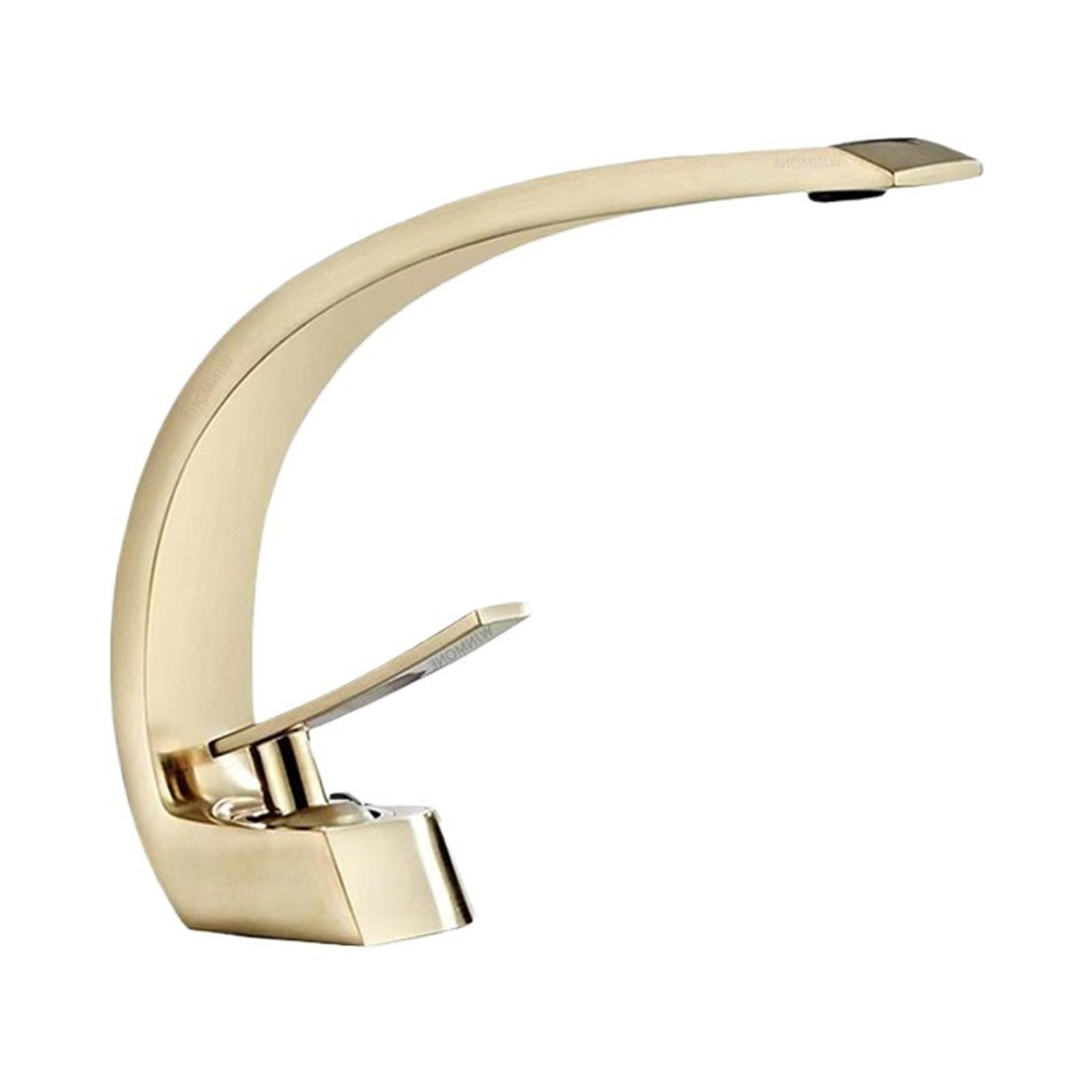 WASCHTISCHARMATUR Luxus Messing, Heiß Kalt Wasser, Gold - Goldfarben, Metall (22/20/5cm) - Kaket