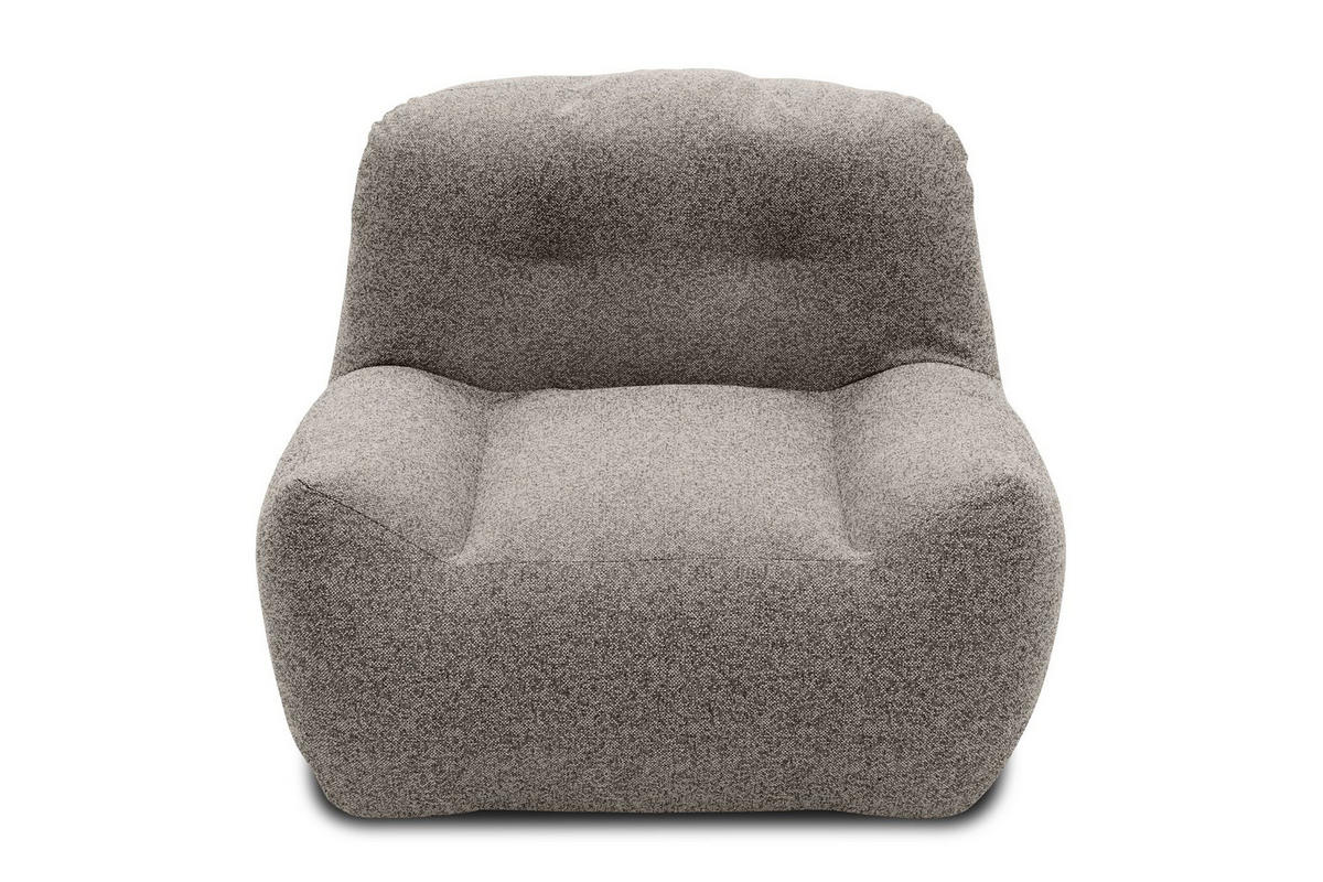 GARTENLOUNGE-SESSEL Branizlawa 103x71x102 mit Outdoorbezug zementgrau - Grau, Kunststoff (103/71/102cm) - 58aufmkessel