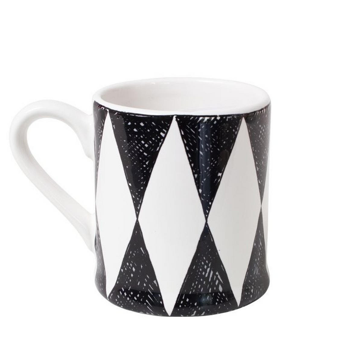 MINI-BECHER Diamant in Schwarz - 200 ml - Multicolor, Keramik (0.2L) - Blond Amsterdam