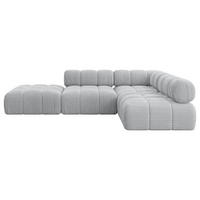 ECKSOFA modulares Sofa Favio-L1 - 285x190x70 cm Grau Cord - Grau, Holzwerkstoff/Textil (285/190cm) - ALTDECOR