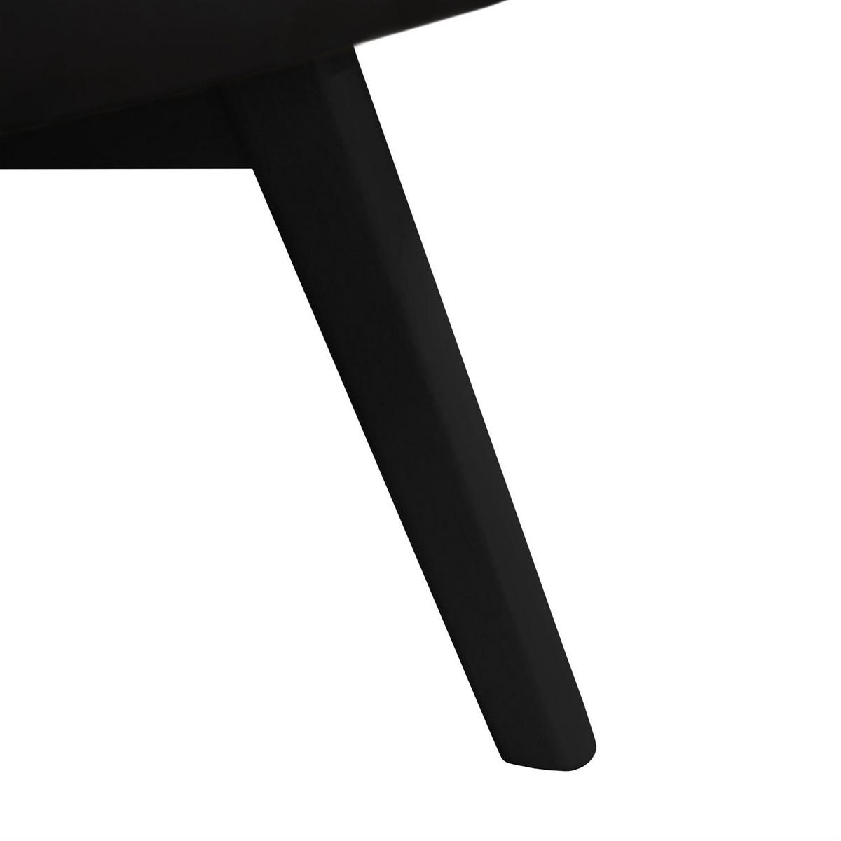 SESSEL SAND mit schwarzen Beinen - Schwarz, Textil (80/105/86cm) - Lookway