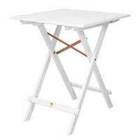 GARTENTISCH Lodge - Weiß, Holz (58/58/73cm) - Butlers