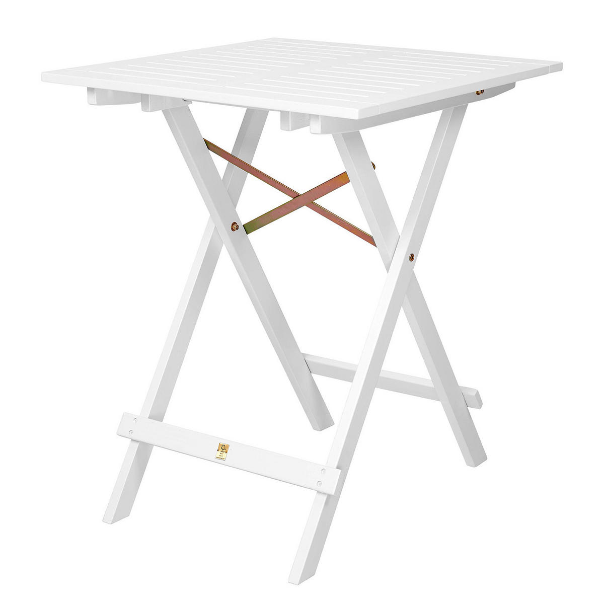 GARTENTISCH Lodge - Weiß, Holz (58/58/73cm) - Butlers