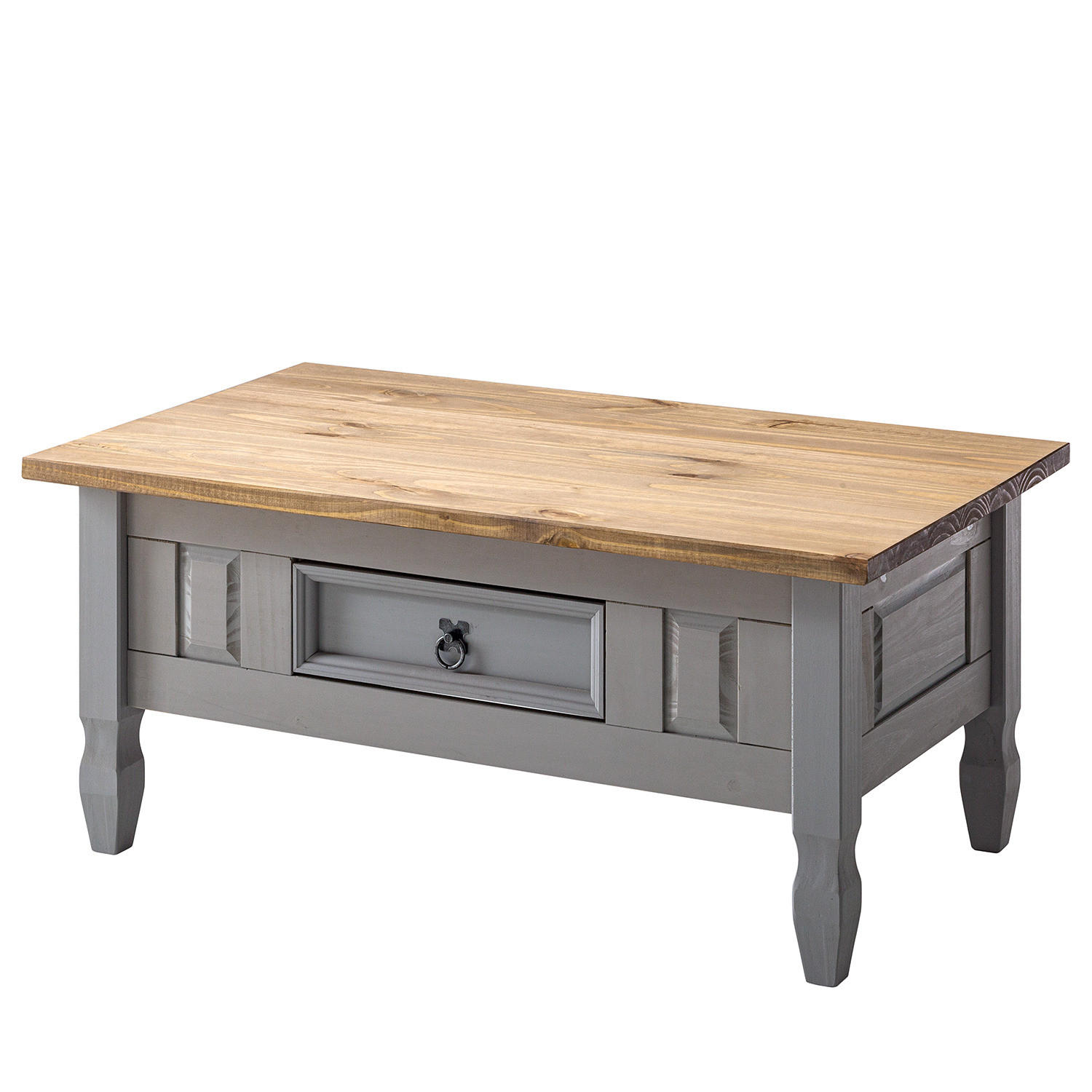 HOME24 Couchtisch FINCA RUSTICA - Braun, Holz (60/100/46cm) - home24