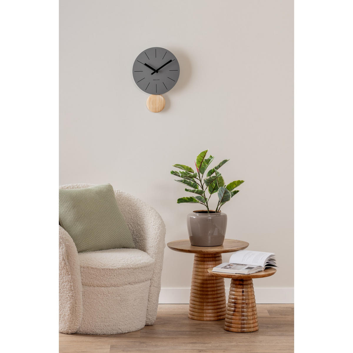 BEISTELLTISCH Force Layered Base Braun 40/40/44.5 cm - Braun, Holz (40/40/44.5cm) - Leitmotiv