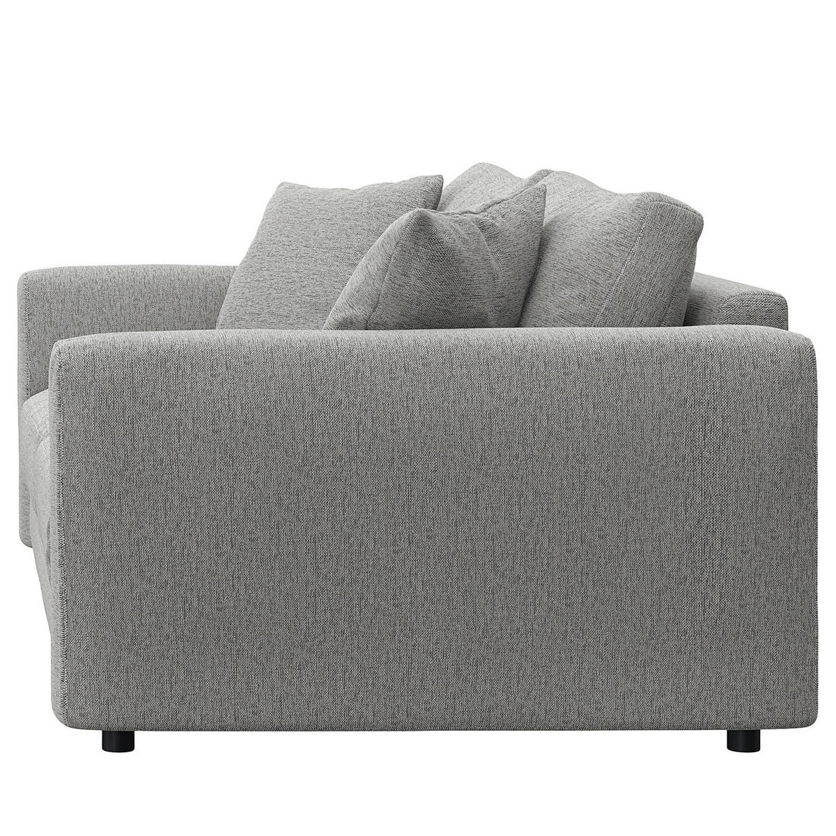 2,5-SITZER SOFA - Schwarz/Hellblau, Holz/Kunststoff (182/79/106cm) - home24