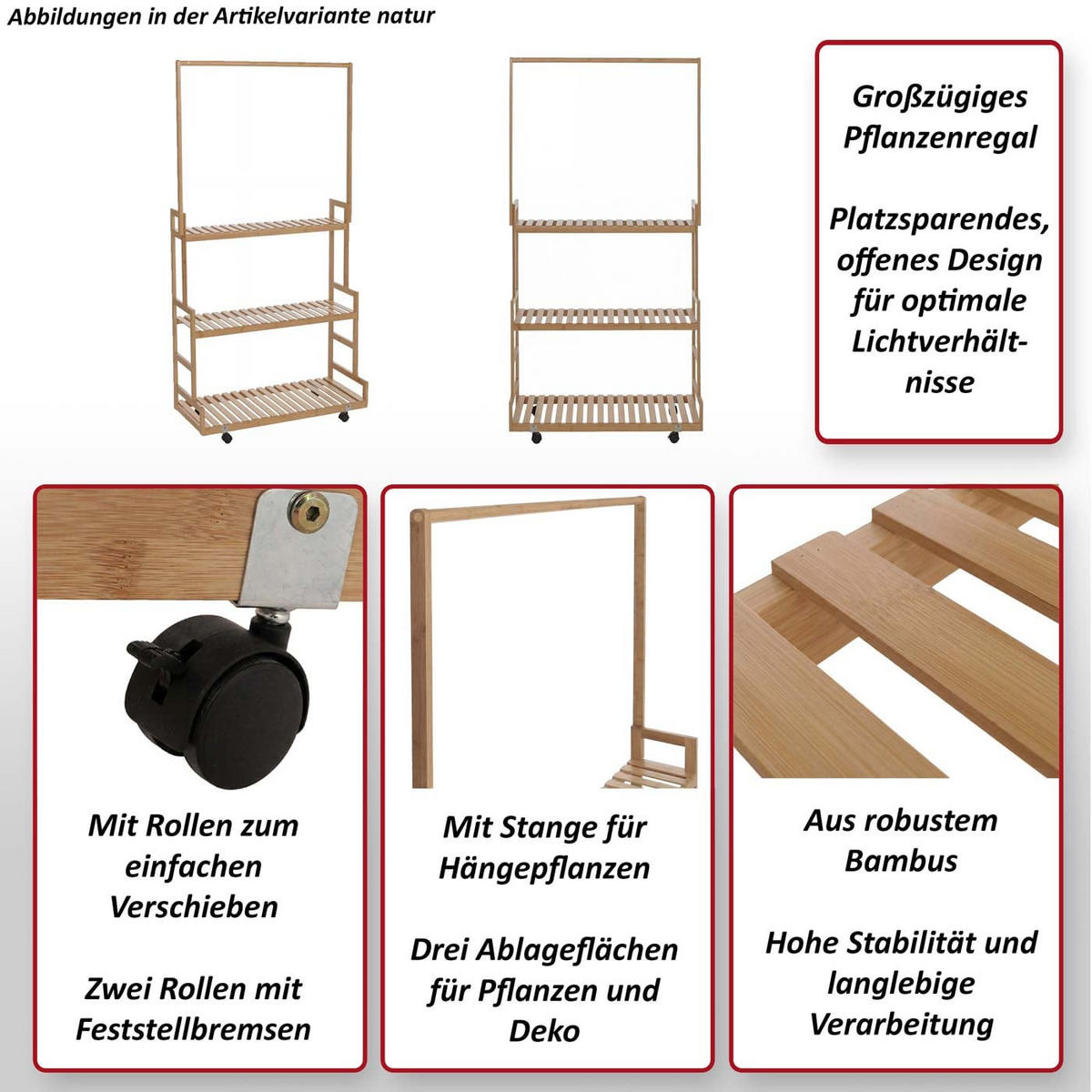 PFLANZENREGAL Weiß - Weiß, Holz (93/175/38cm) - MCW