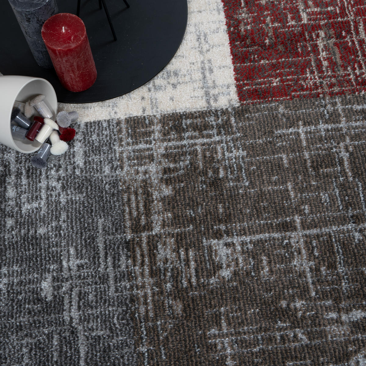 VINTAGE-TEPPICH MILANO 200/290 cm Rot - Rot, Naturmaterialien/Textil (200/290cm) - Consilio Concept