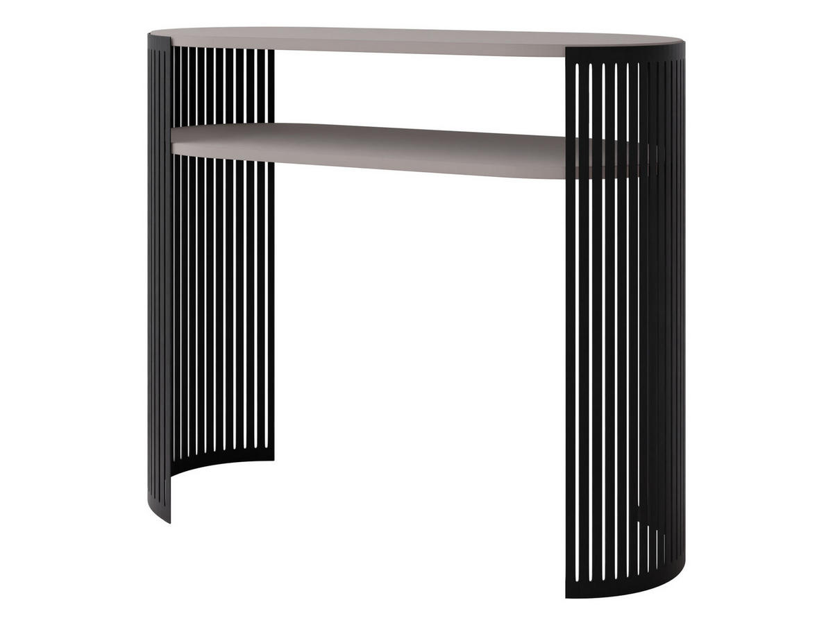 KONSOLENTISCH Fikoli - Kaschmir/Schwarz, Holzwerkstoff/Metall (30/100/86cm) - MIRJAN24