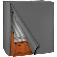 SCHUTZHÜLLE für Strandkorb, 120 x 80 x 145 cm,grau - Grau, Kunststoff (80/145/120cm) - tectake